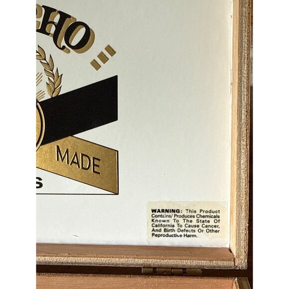 Jericho Hand Made Cigar Wooden Box With Metal Clasp For Storage - Picture 11 of 16